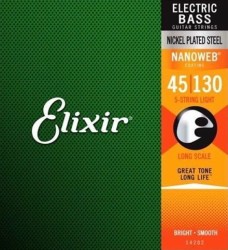Elixir Nanoweb (45-130) - struny do gitary basowej