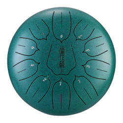 Hluru THL11-10 Malachite - lotus Tongue Drum