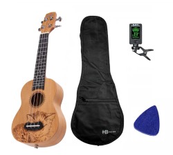 Laila UFG-2111-C CAT - ukulele sopranowe + AKCESORIA